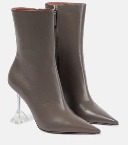 Giorgia Glass 95 leather ankle boots - Amina Muaddi - Modalova