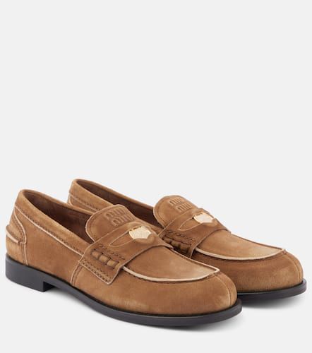 Miu Miu Loafers aus Veloursleder - Miu Miu - Modalova