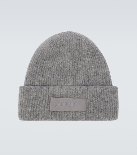 Gros Grain logo alpaca and wool-blend beanie - Jacquemus - Modalova