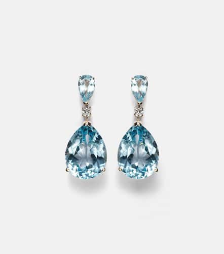 Sophia 14kt earrings with topaz and diamonds - Mateo - Modalova