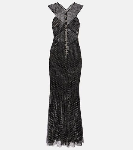 Embellished fishnet maxi dress - Self-Portrait - Modalova