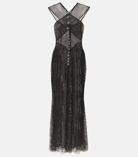 Embellished fishnet maxi dress - Self-Portrait - Modalova