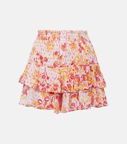 Culotte ruffled floral miniskirt - Poupette St Barth - Modalova