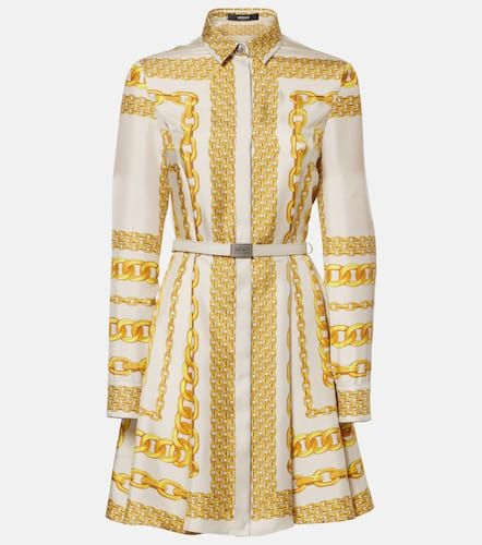 Treasure silk twill shirt dress - Versace - Modalova