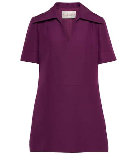 Cotton and silk polo minidress - Valentino - Modalova