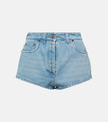 Prada High-rise denim shorts - Prada - Modalova