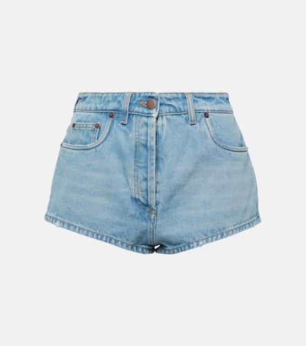 Prada Short à taille haute en jean - Prada - Modalova