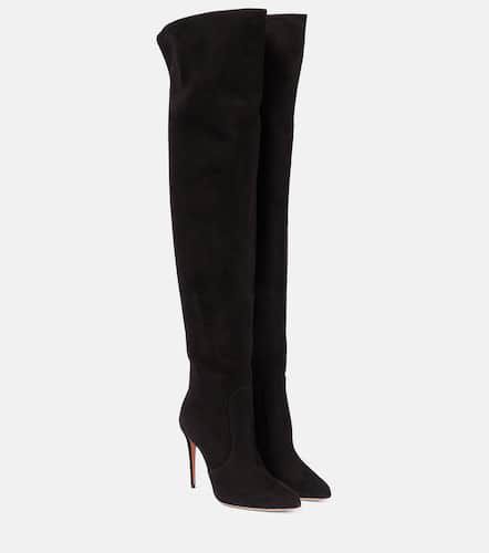 Liaison suede over-the-knee boots - Aquazzura - Modalova