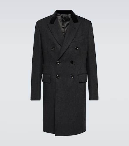 Double-breasted wool and cashmere coat - Tom Ford - Modalova
