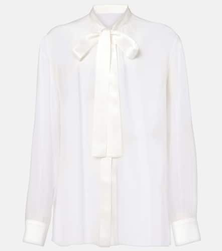 Bow-detail silk chiffon shirt - Dolce&Gabbana - Modalova