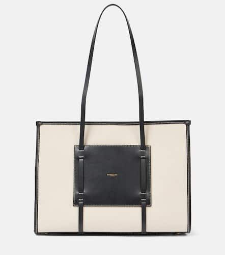 Capri leather-trimmed tote bag - DeMellier - Modalova