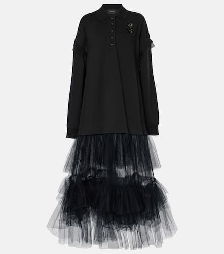 Abito lungo in jersey con tulle - Simone Rocha - Modalova