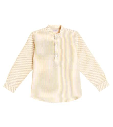 Jazmin striped linen and cotton shirt - La Coqueta - Modalova