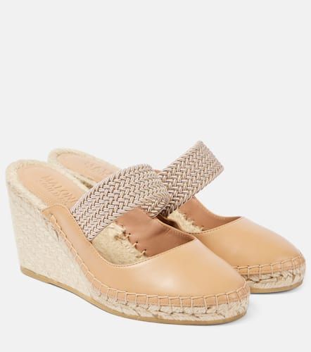 Espadrille-Wedges Siena 70 aus Leder - Malone Souliers - Modalova