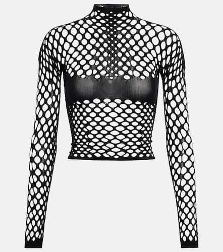 Cutout mockneck mesh top - Jean Paul Gaultier - Modalova