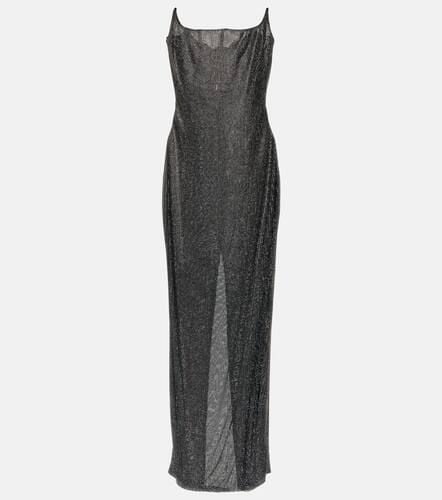 Embellished bustier mesh gown - Giuseppe di Morabito - Modalova