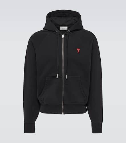 Ami De Cour cotton jersey zip-up hoodie - Ami Paris - Modalova