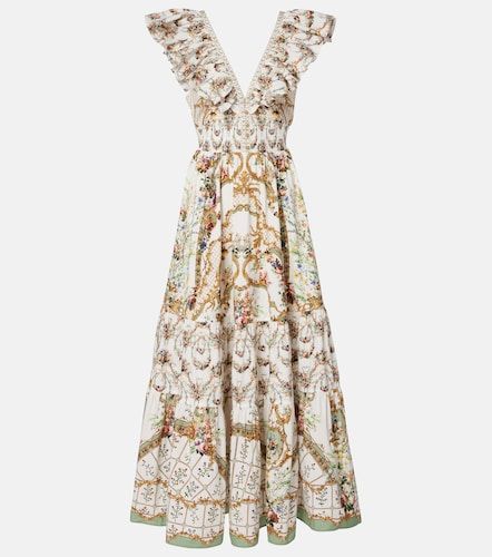 Vestido largo de algodón floral - Camilla - Modalova