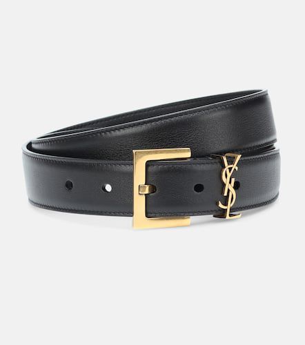 Cassandre leather belt - Saint Laurent - Modalova