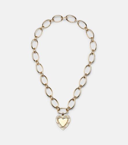 Halskette Love Heart Token aus 18kt Gelbgold mit Diamanten - FoundRae - Modalova