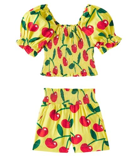 Fábula Top e shorts in cotone con stampa - Fabula - Modalova