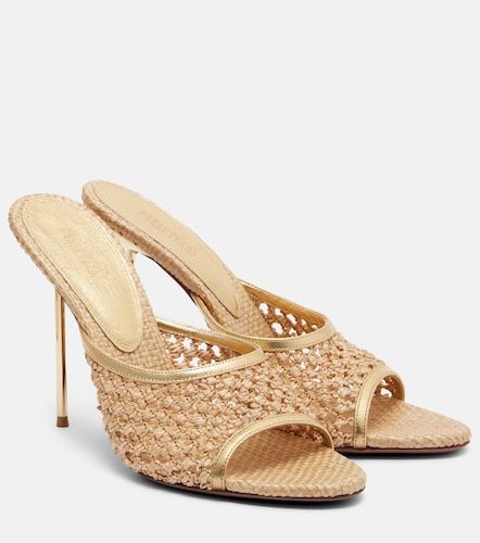 Lidia leather-trimmed mules - Paris Texas - Modalova