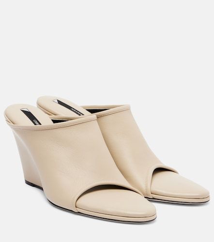 Strap Stretch 75 leather wedge mules - Christen - Modalova