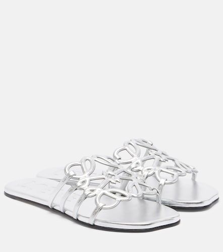 Loewe Petal Anagram leather slides - Loewe - Modalova