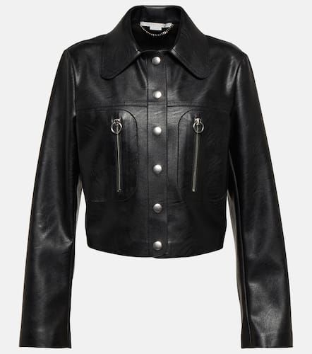 Faux leather shirt jacket - Stella McCartney - Modalova