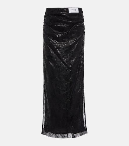 High-rise lace midi skirt - Dolce&Gabbana - Modalova