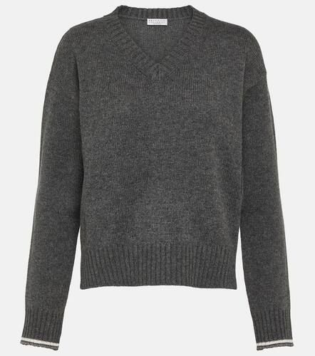 Wool, cashmere, and silk sweater - Brunello Cucinelli - Modalova