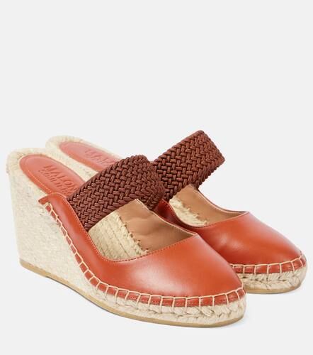 Espadrille-Wedges Siena 70 aus Leder - Malone Souliers - Modalova