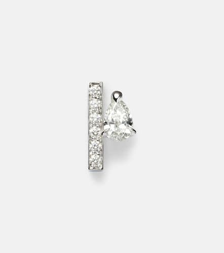 Serti Sur Vide 18kt white gold single earring with diamonds - Repossi - Modalova