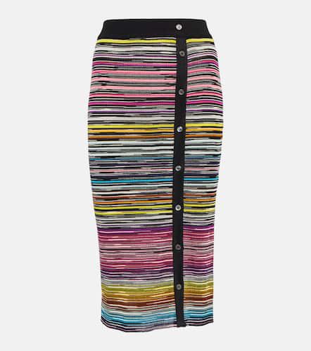 High-rise wool-blend midi skirt - Missoni - Modalova