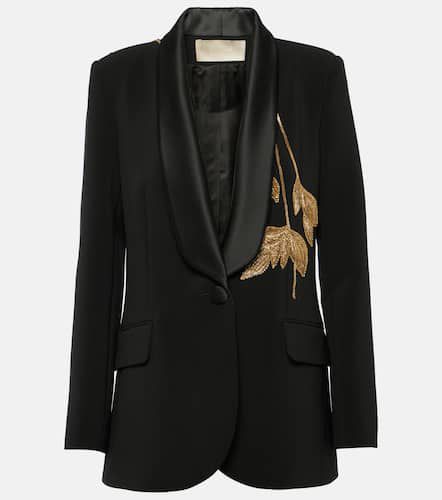 Embellished cady tuxedo jacket - Elie Saab - Modalova