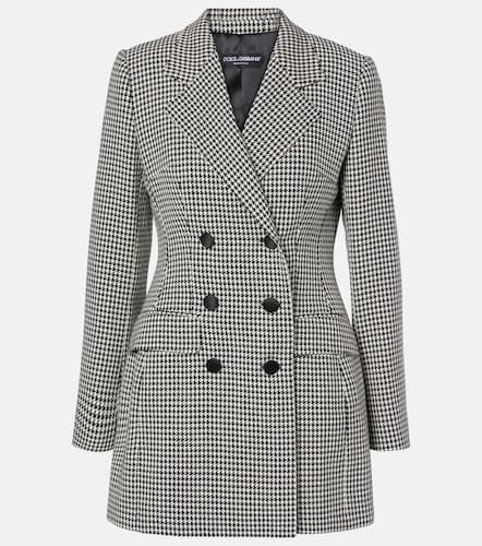 Blazer in misto lana pied-de-poule - Dolce&Gabbana - Modalova