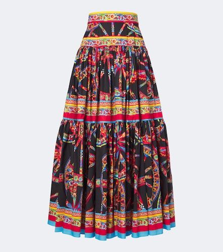 Gonna lunga Carretto in cotone - Dolce&Gabbana - Modalova
