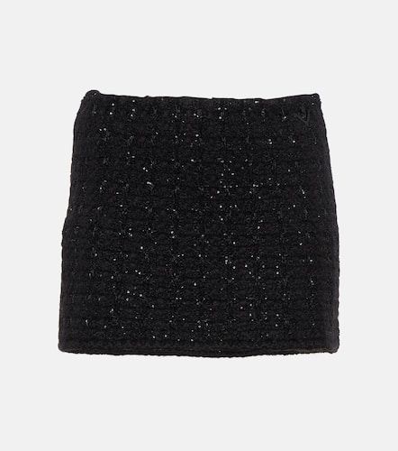 Minifalda de tweed metálico - Valentino - Modalova