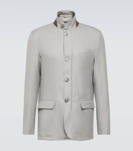 Cotton, cashmere, and silk coat - Herno - Modalova
