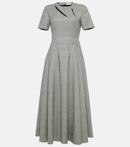 Prince of Wales checked wool maxi dress - Alexander McQueen - Modalova