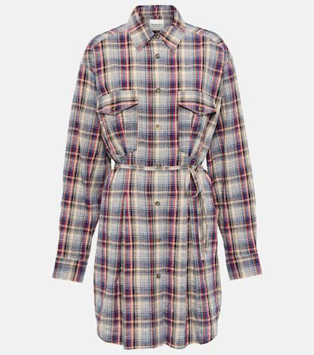 Liliane checked flannel minidress - Marant Etoile - Modalova