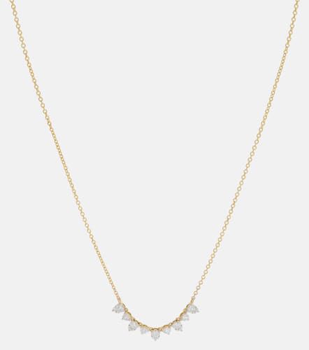 Collar Perfect Pear de oro de 10 ct con diamantes - Stone and Strand - Modalova