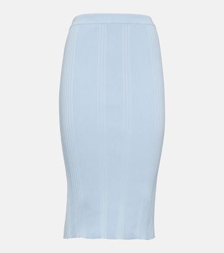 Ribbed-knit cotton midi skirt - Bottega Veneta - Modalova