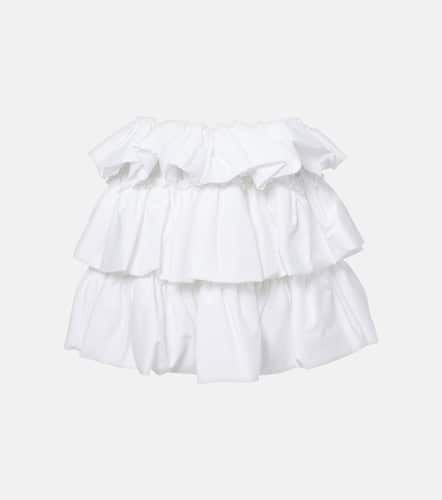 Tiered cotton miniskirt - Noir Kei Ninomiya - Modalova