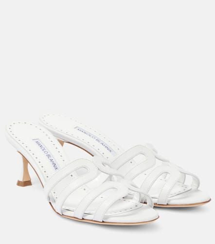 Sandalen Ahwak 50 aus Leder - Manolo Blahnik - Modalova