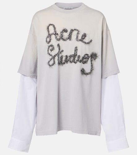 Camiseta Edra de algodón a capas - Acne Studios - Modalova