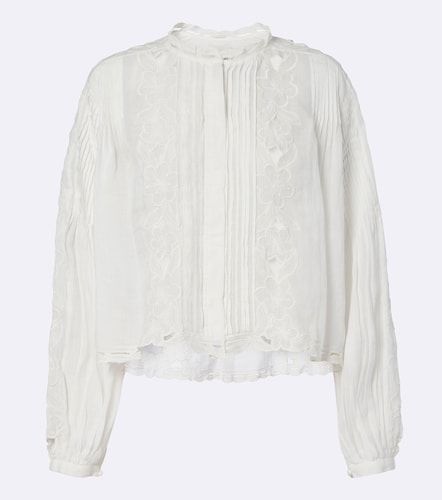 Blusa Rubra de ramio con bordado inglés - Isabel Marant - Modalova