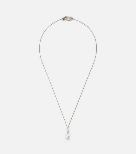 Reve Simple 14kt necklace with diamonds and pearls - Sophie Bille Brahe - Modalova