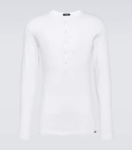 Camiseta de algodón con botones - Tom Ford - Modalova
