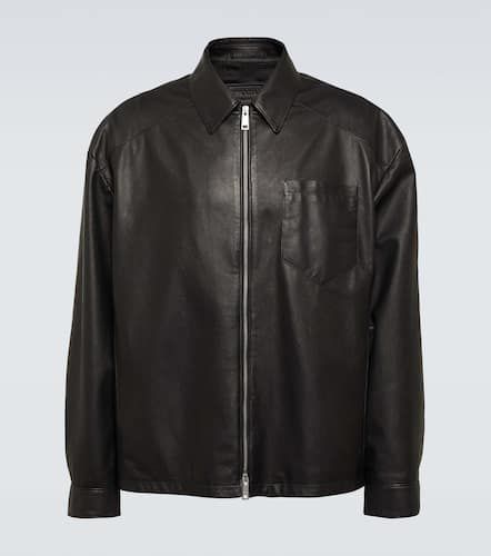 Prada Leather bowling shirt - Prada - Modalova